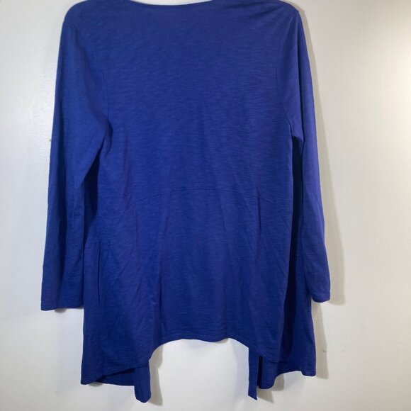 Womens Chicos The Ultimate Tee Open Front Cardigan Long Sleeve Blue M - Picture 2 of 8